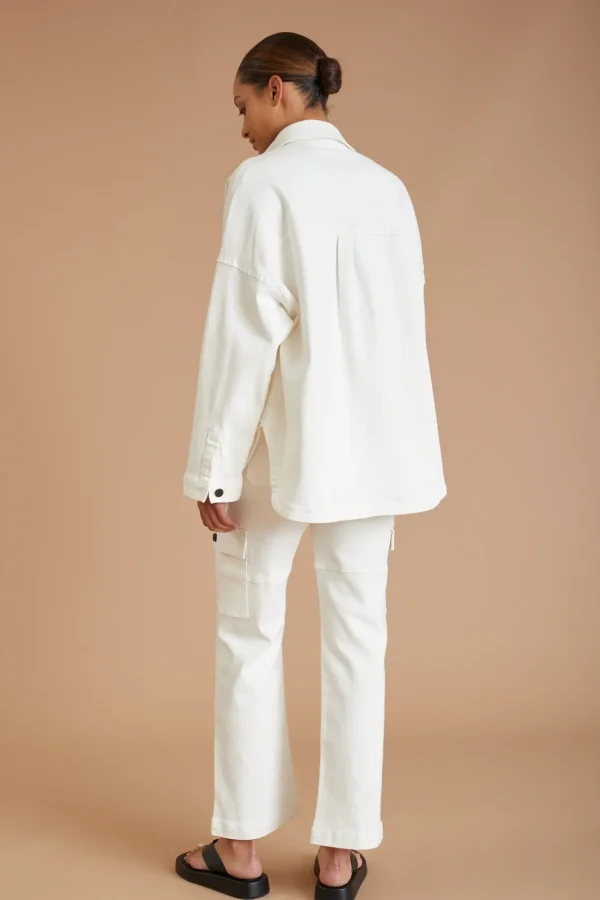 Shirts | Jumpers & Hoodies<ALL FENIX AF Denim Longsleeve Shirt White