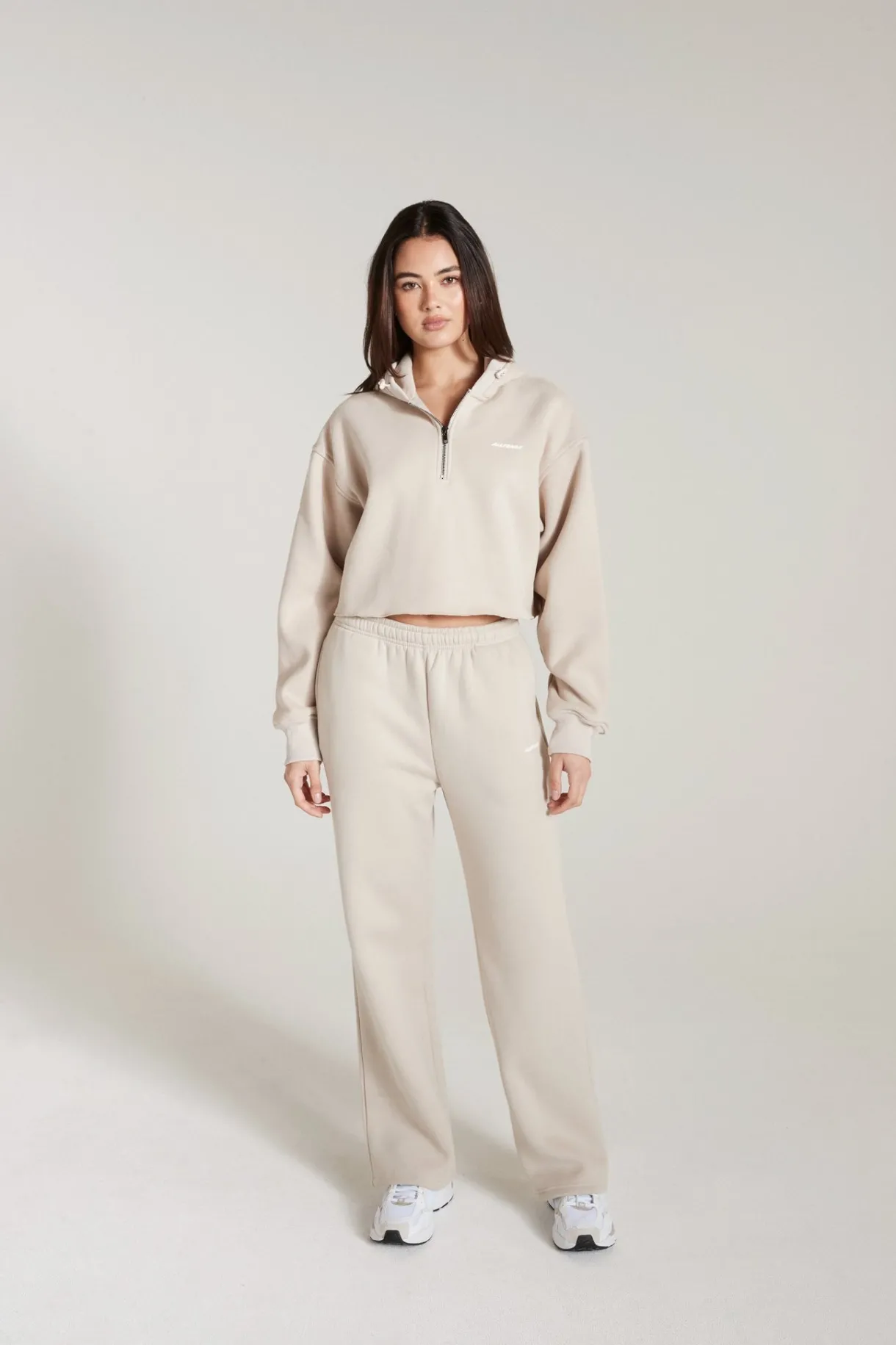 Jumpers & Hoodies<ALL FENIX Circuit Crop Hoodie Stone