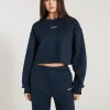 Jumpers & Hoodies<ALL FENIX Crew Crop Sweater Navy