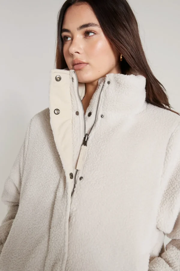 Jackets<ALL FENIX Shearling Reversible Puffer Jacket Clay