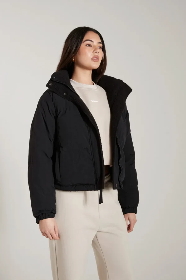 Jackets<ALL FENIX Shearling Reversible Puffer Jacket Black
