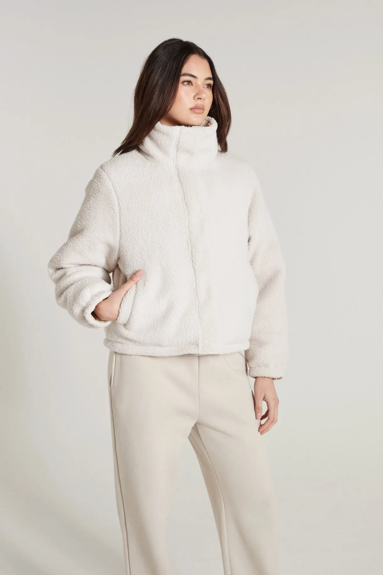 Jackets<ALL FENIX Shearling Reversible Puffer Jacket Clay