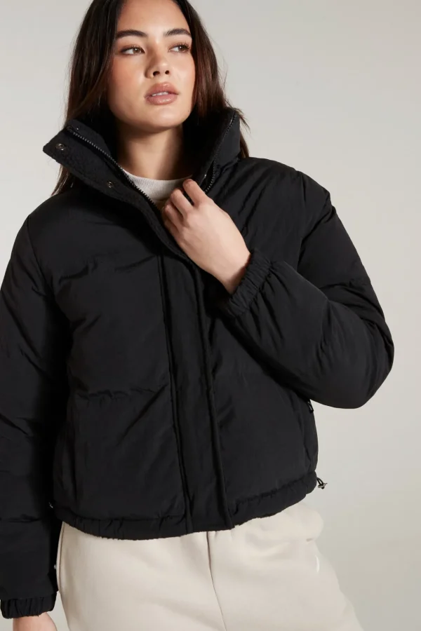 Jackets<ALL FENIX Shearling Reversible Puffer Jacket Black