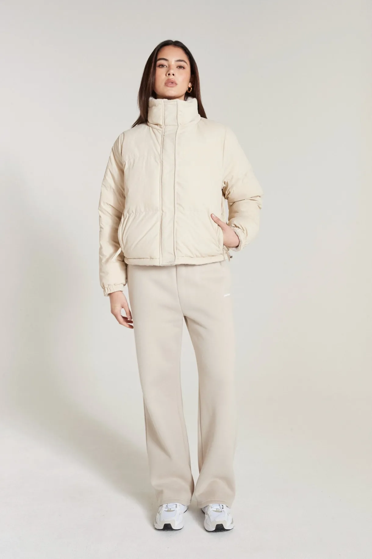 Jackets<ALL FENIX Shearling Reversible Puffer Jacket Clay