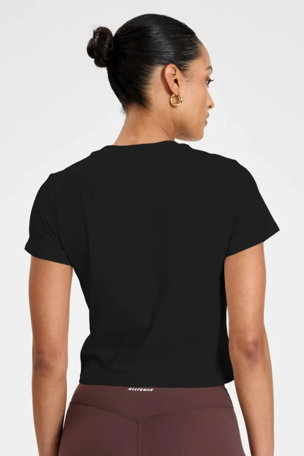 Tees & Tanks<ALL FENIX ALLFENIX Baby Tee Black