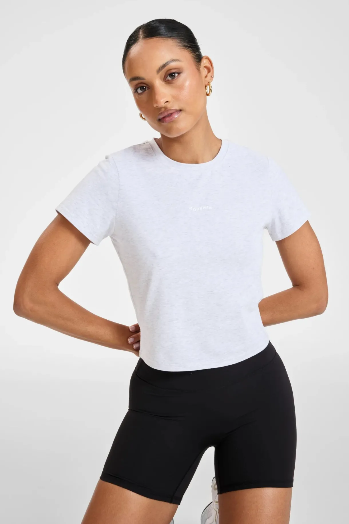 Tees & Tanks<ALL FENIX ALLFENIX Baby Tee WhiteMarle