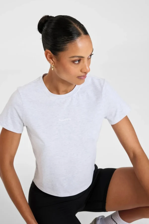 Tees & Tanks<ALL FENIX ALLFENIX Baby Tee WhiteMarle