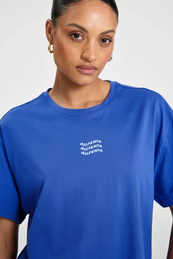 Tees & Tanks<ALL FENIX ALLFENIX Waves Logo Tee SicilyBlue