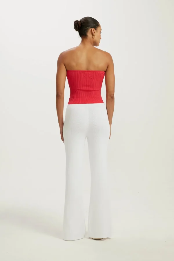 Knitwear<ALL FENIX Amelia Rib Tube Top Watermelon