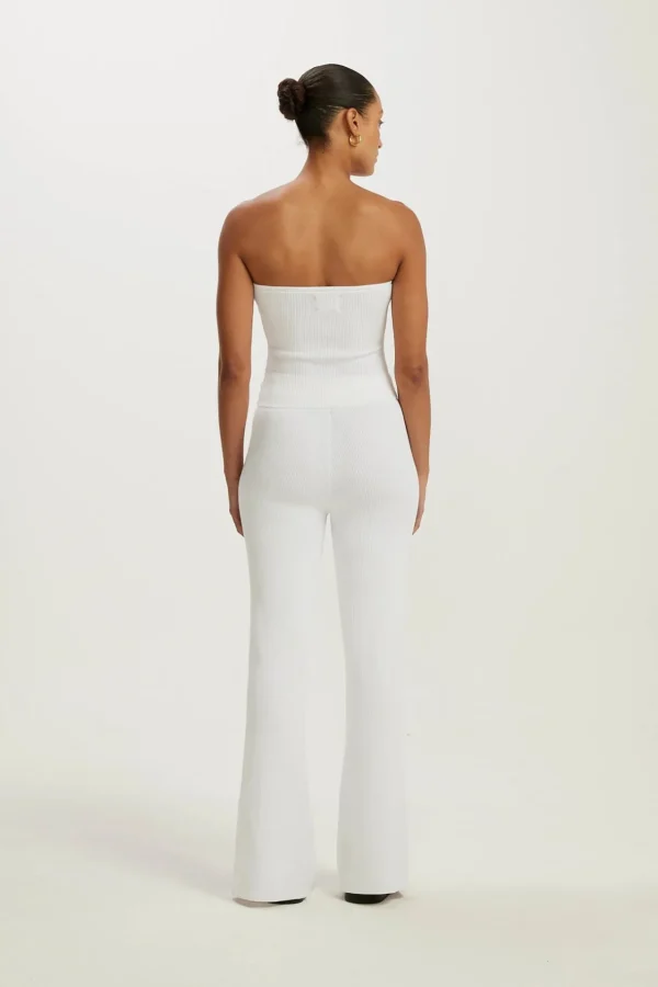 Knitwear<ALL FENIX Amelia Rib Tube Top White