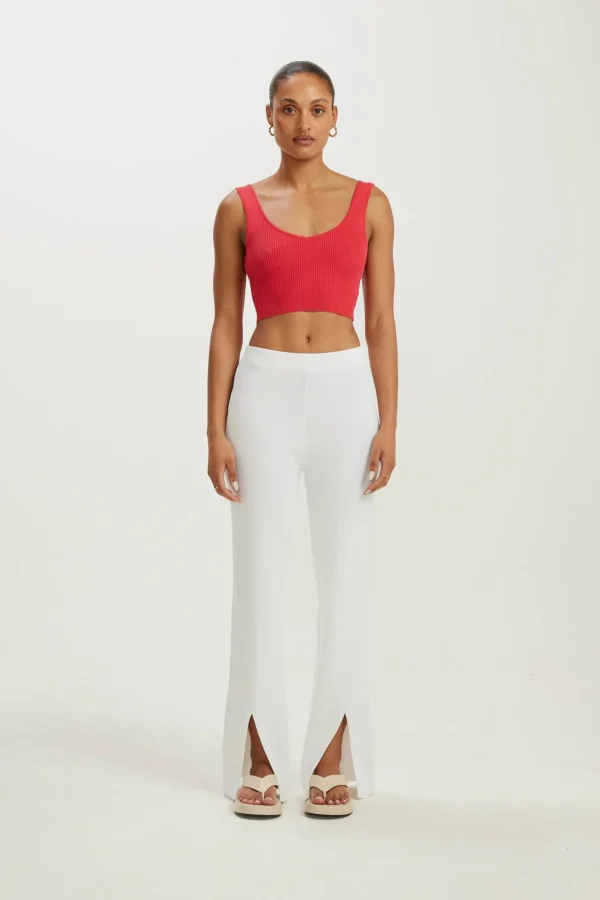 Tees & Tanks<ALL FENIX Amelia Rib V-Tank Watermelon