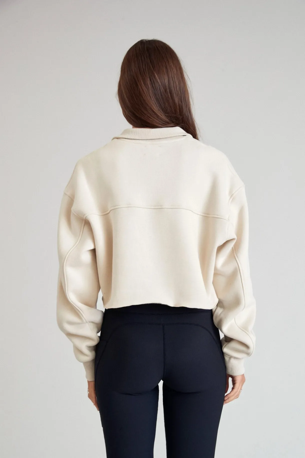 Jumpers & Hoodies<ALL FENIX Arlo Crop 1/2 Zip Sweater Clay