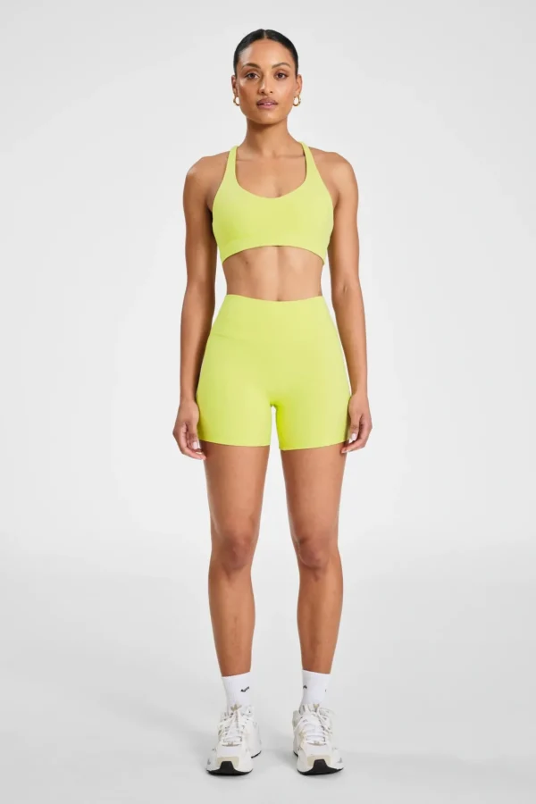 Sports Bras<ALL FENIX CLOUDCORE Cross Back Sports Bra Lime