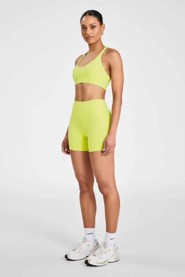 Sports Bras<ALL FENIX CLOUDCORE Cross Back Sports Bra Lime