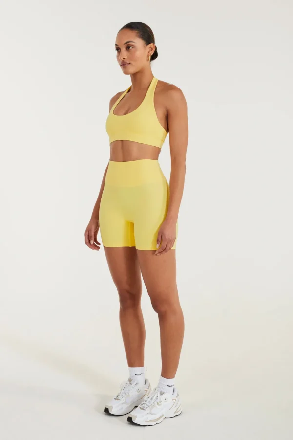 Sports Bras<ALL FENIX CLOUDCORE Halter Sports Bra ButterYellow