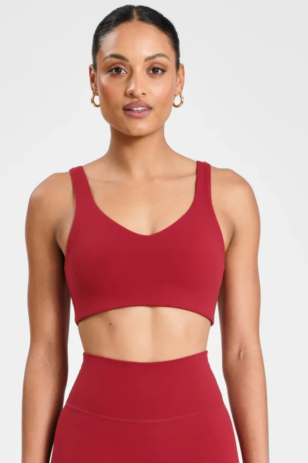 Sports Bras<ALL FENIX CLOUDCORE Open Back Sports Bra Cherry