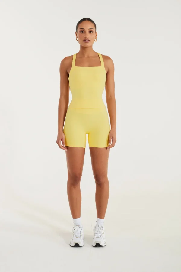 Tees & Tanks<ALL FENIX CLOUDCORE Square Neck Tank ButterYellow
