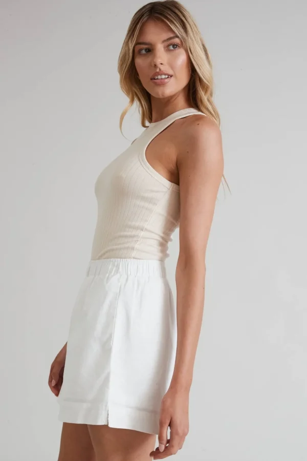 Tees & Tanks<ALL FENIX Daisy High Neck Tank Beige