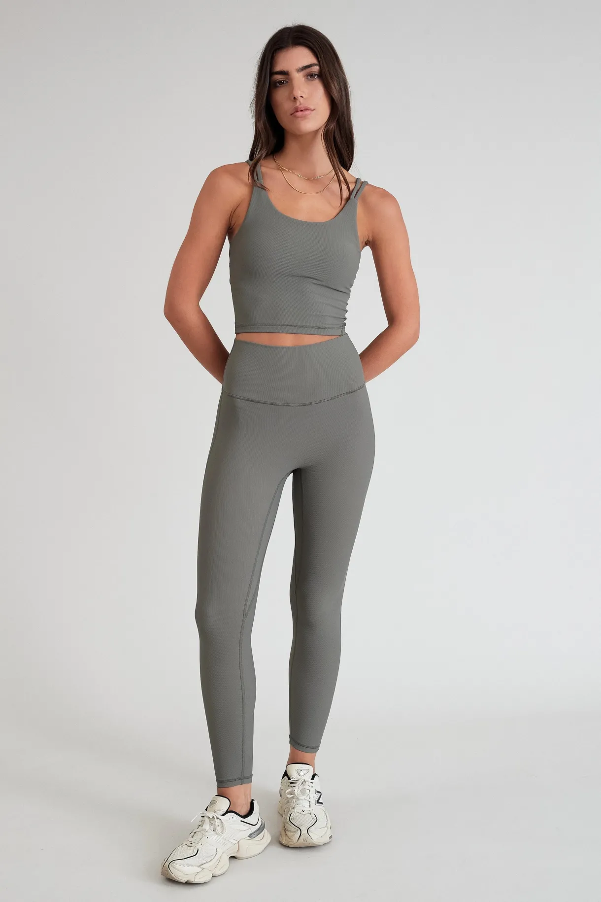 7/8 Leggings<ALL FENIX EcoRib 7/8 Legging Olive