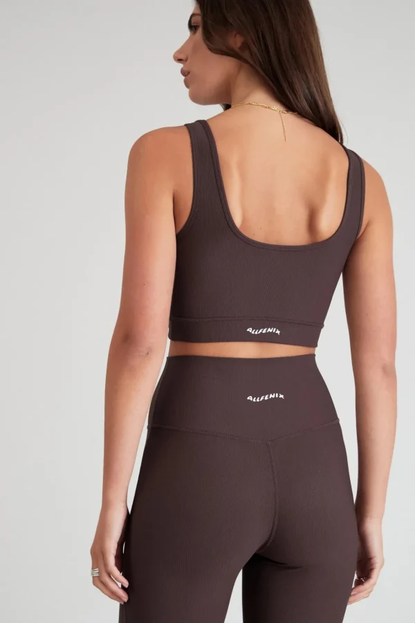 Sports Bras<ALL FENIX EcoRib Contour Sports Bra Espresso