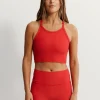 Tees & Tanks | Sports Bras<ALL FENIX EcoRib Strap Racer Crop Watermelon