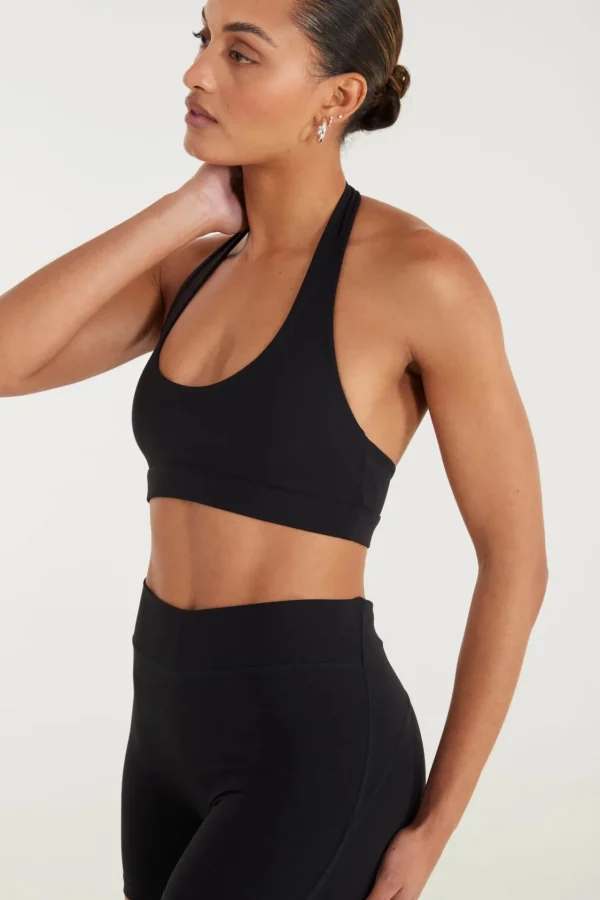 Sports Bras<ALL FENIX EcoSculpt Halter Sports Bra Black