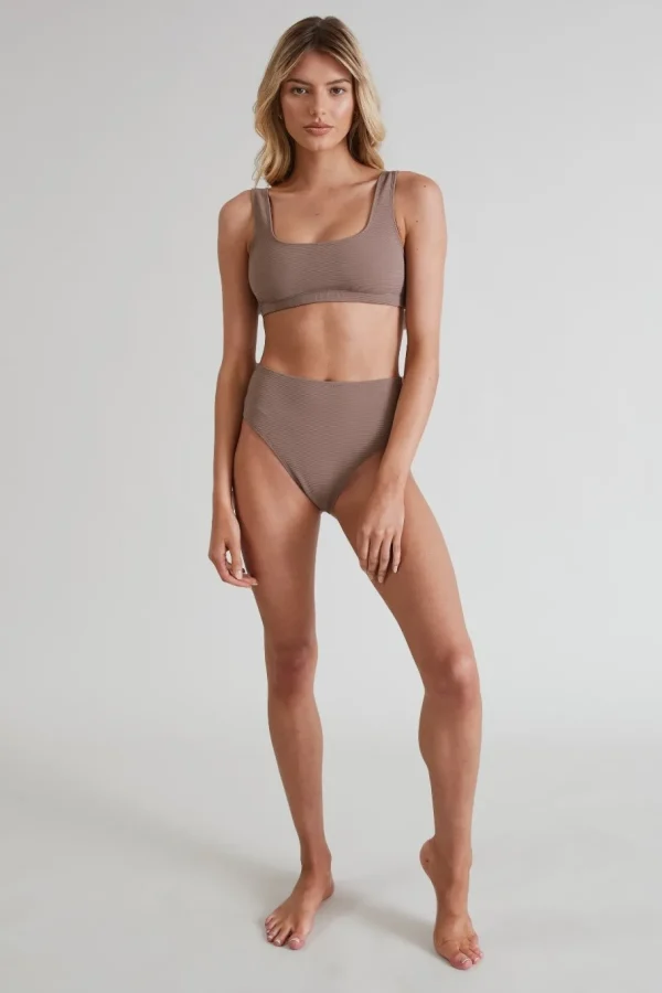 Bottoms<ALL FENIX Paloma High Waisted Brief Brown