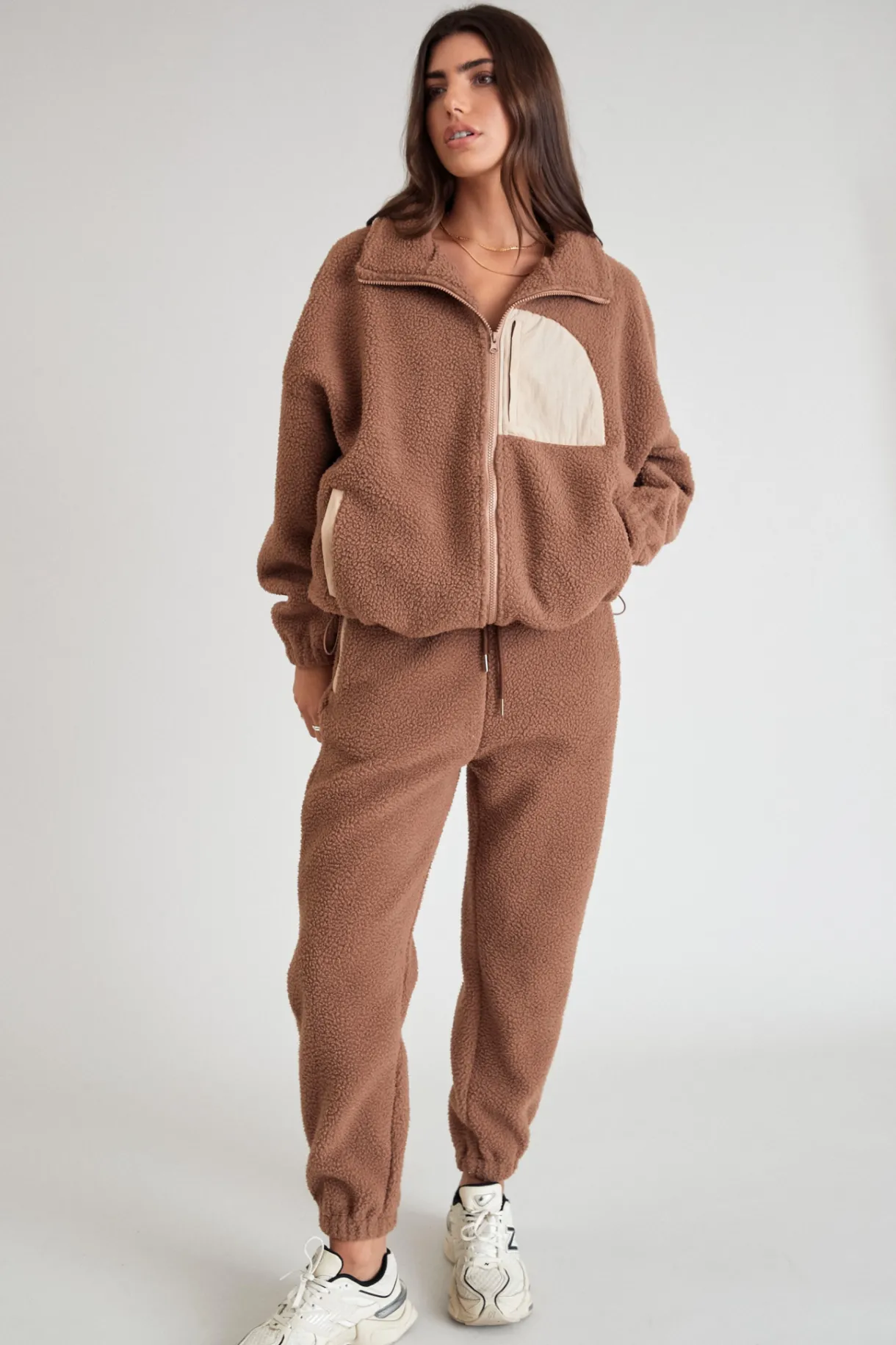 Track Pants<ALL FENIX Teddy Fleece Pant Latte